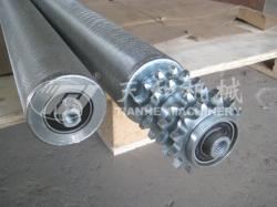 鋼制四排(pai)鏈輪車制(zhi)輥筒