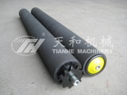 TH2214型(xing) 鋼制單鏈包膠(jiāo)輥筒